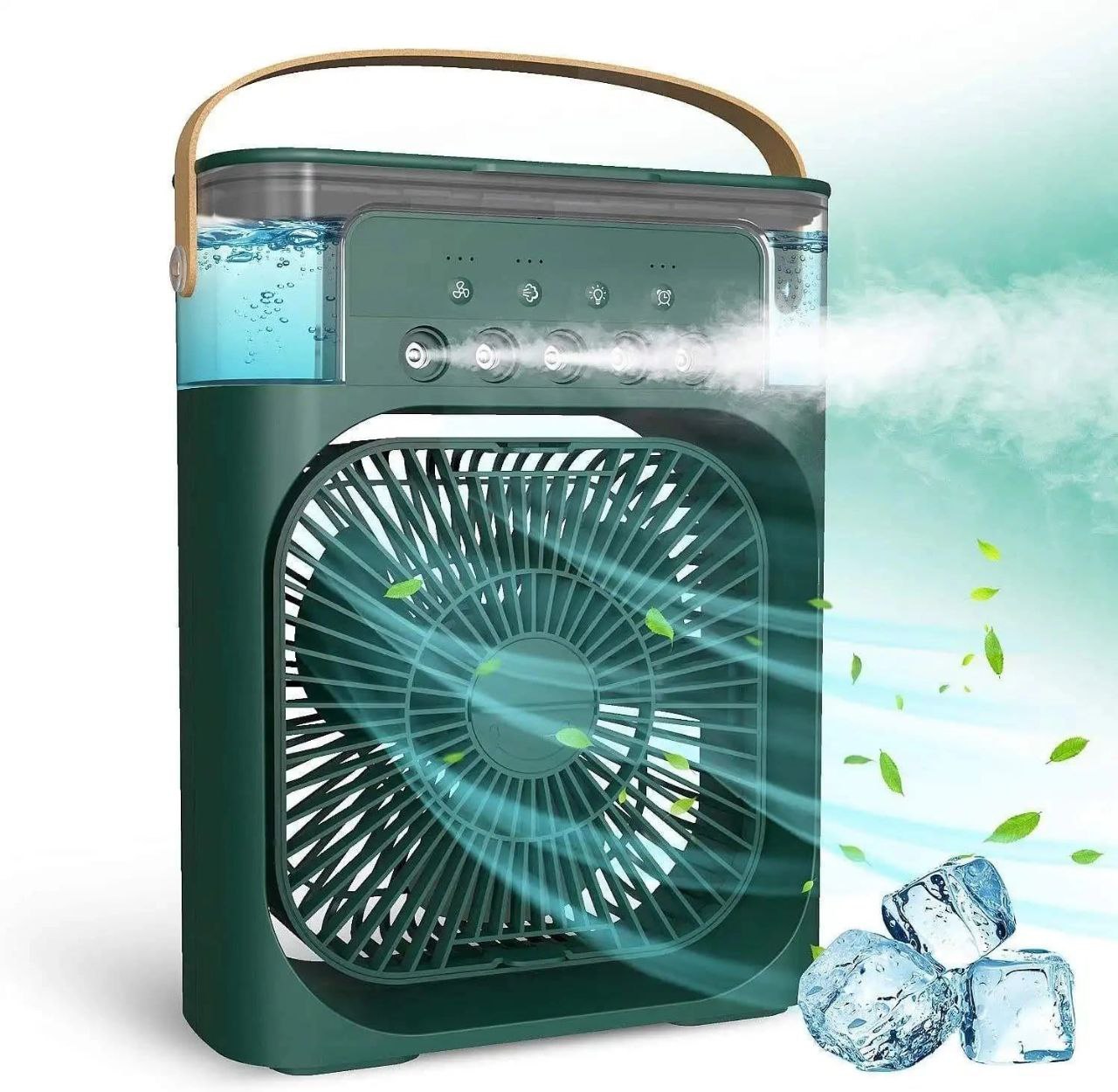 Rechargeable Portable Air Cooler Fan – 3-in-1 Humidifier, Fan, and Mini Air Conditioner"